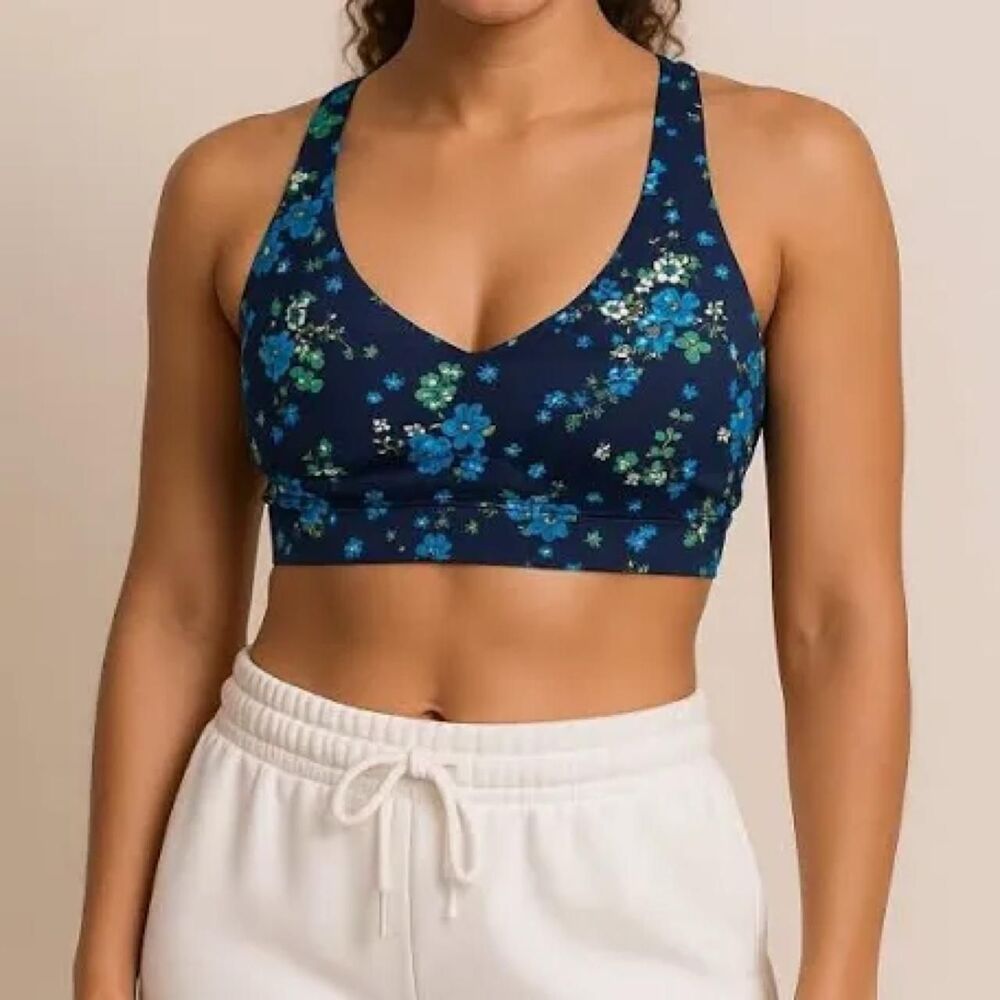 Aerie Women's Blue and Navy Bra